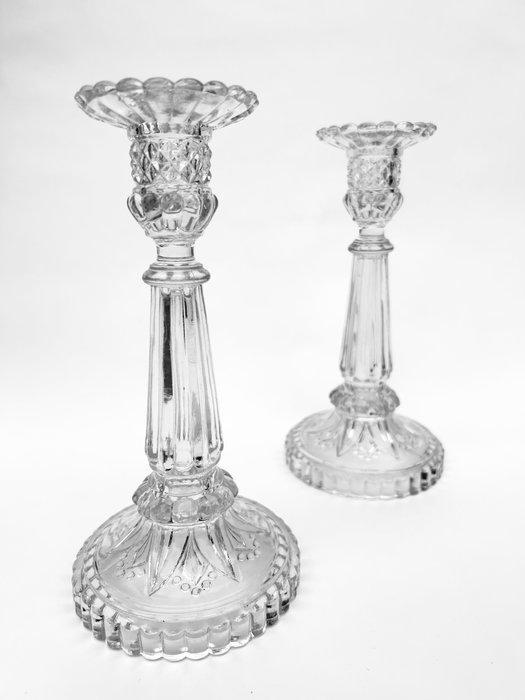 Val Saint Lambert - Kandelaar (2) - Glas - 1913, Antiek en Kunst, Antiek | Glas en Kristal