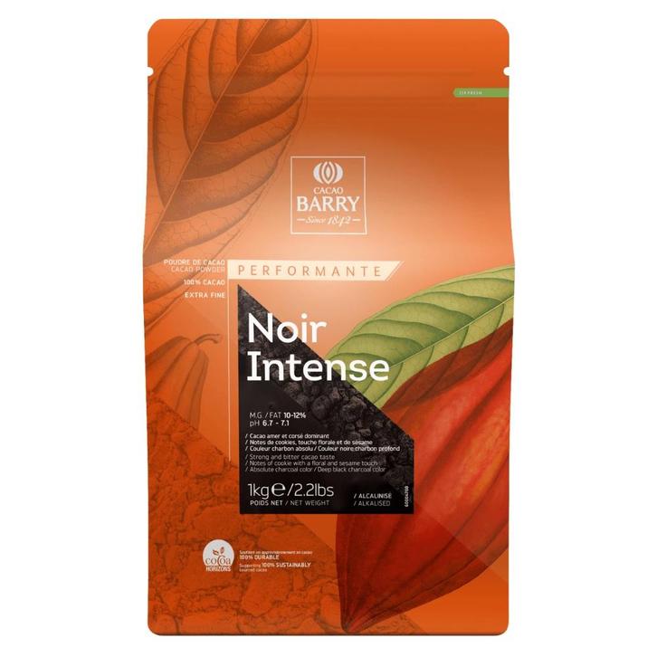 Callebaut Cacaopoeder Noir Intense 1kg, Hobby en Vrije tijd, Taarten en Cupcakes maken, Nieuw, Verzenden