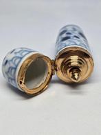 Parfum vaas - 14 kt goud - Antieke porselein
