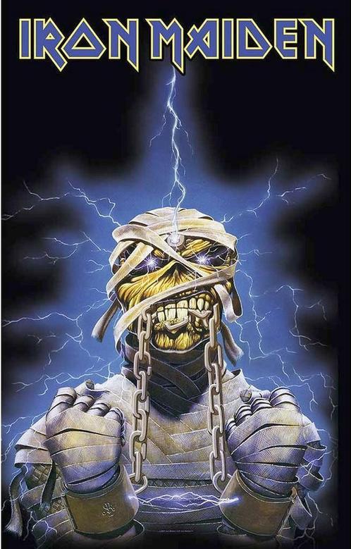Iron Maiden Powerslave Eddie Textielposter off. merchandise, Verzamelen, Muziek, Artiesten en Beroemdheden, Poster, Artwork of Schilderij