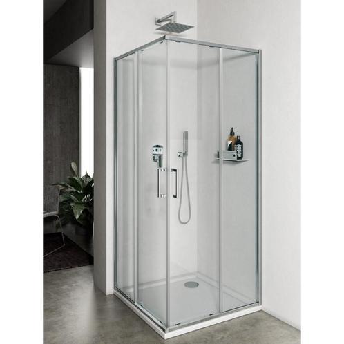 Douchecabine Lacus Vulcano Evo Helder Glas Chroom (alle, Doe-het-zelf en Verbouw, Sanitair, Douche, Nieuw, Chroom, Ophalen of Verzenden