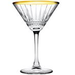 Martiniglazen | ELYSIA GOLD | Glas | 22cl |  4 Stuks |, Verzenden, Nieuw in verpakking