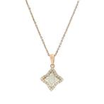 Ketting met hanger - 18 karaat Witgoud - 0.37ct. tw. Diamant
