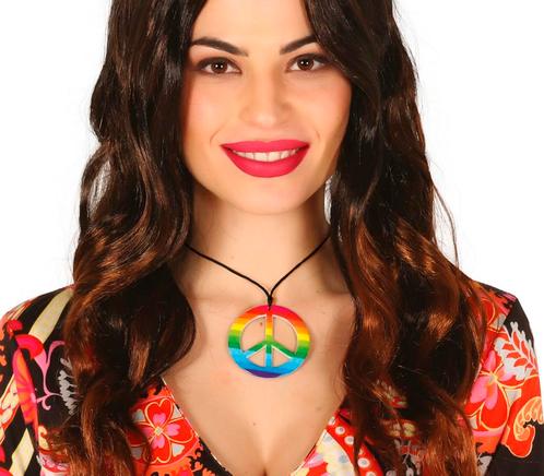 Ketting Hippie Gekleurd, Hobby en Vrije tijd, Feestartikelen, Nieuw, Verzenden