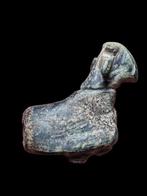 Oud-Romeins Brons Interesting Statue of Sheep (Zonder