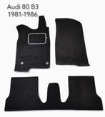 Velours automatten met grijze eco leer rand passend Audi 80, Verzenden, Nieuw