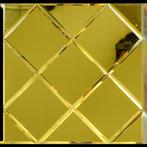 Zelfklevende Mozaïek Tegel - Afimera Gold Glass - Goud -, Huis en Inrichting, Ophalen of Verzenden, Nieuw