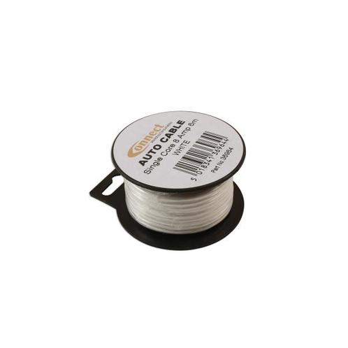 Draad 1mm2 wit PVC - mini haspel 6 meter (Electra), Auto diversen, Autogereedschap, Nieuw, Verzenden