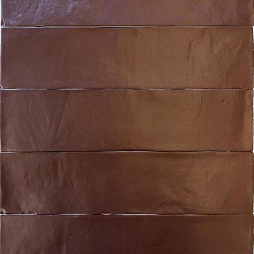 Revoir Paris Provence - Chocolat - Wandtegel - 6,2x25cm -, Doe-het-zelf en Verbouw, Tegels, Ophalen of Verzenden