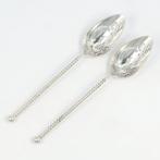 NO RESERVE - J.M. van Kempen - Olijvenlepels - Lepel (2) -, Antiek en Kunst, Antiek | Goud en Zilver