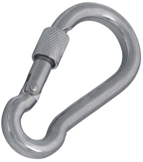 Karabijnhaak roestvaststaal met schroef 4x40mm, Doe-het-zelf en Verbouw, IJzerwaren en Bevestigingsmiddelen, Verzenden