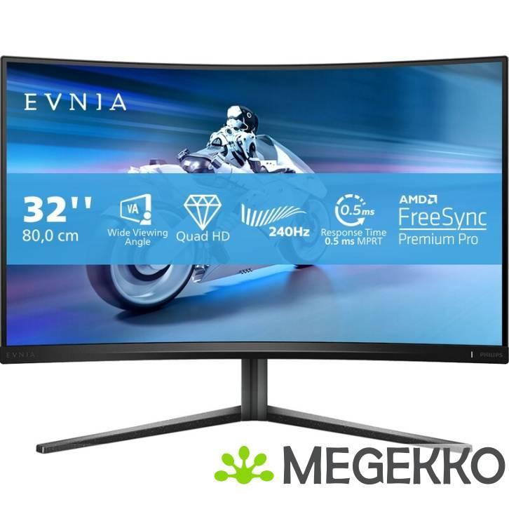 Philips Evnia 32M2C5500W/00 32  Quad HD 240Hz Curved VA, Computers en Software, Monitoren, Nieuw, Verzenden