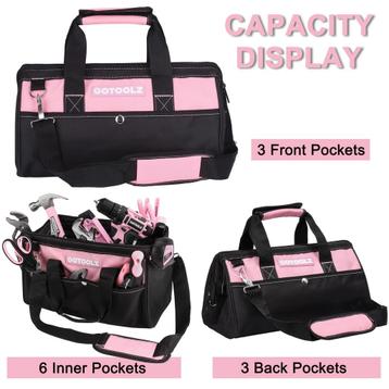 GOTOOLZ 14-Inch Waterdichte Roze GereedschapsTas - nu 27.95 beschikbaar voor biedingen