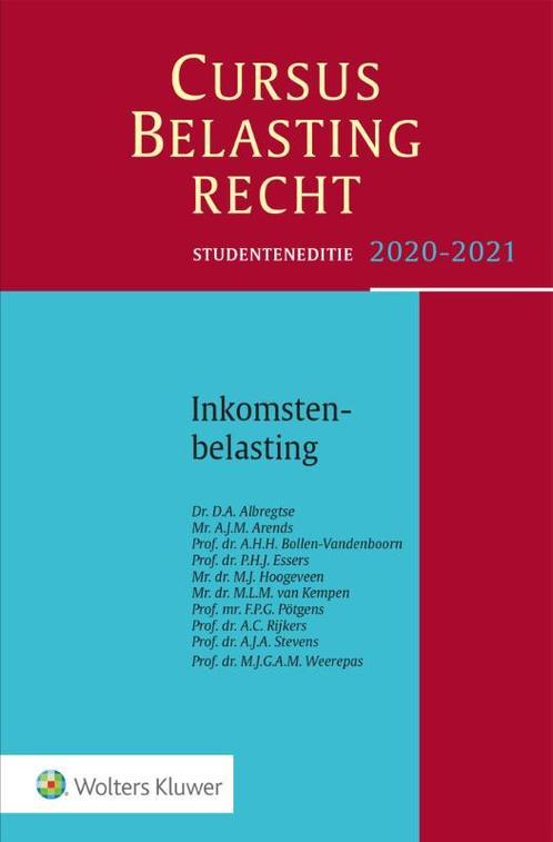 Cursus Belastingrecht Inkomstenbelasting 2020  9789013157963, Boeken, Studieboeken en Cursussen, Zo goed als nieuw, Verzenden