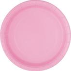 Gebaksbordje 18 cm 20 stuks roze, Ophalen of Verzenden, Nieuw