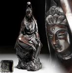 Large seated Kannon Bodhisattva statue , approximately, Antiek en Kunst