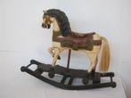 Hobbelpaard - Antique Style Rocking Horse On Wheels With, Antiek en Kunst