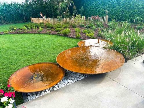Gofire Soho Waterschaal cortenstaal 120 cm - UITVERKOOP, Tuin en Terras, Vijvers, Nieuw, Verzenden
