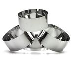 Taartring Ø10x4,5cm (set/4), Verzenden, Nieuw