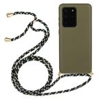 Galaxy S20 Ultra Crossbody TPU Hoesje met Koord Groen, Ophalen of Verzenden, Nieuw