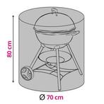 BBQ hoes | Rond | Ø 70 x 80 cm (Zwart, Polyester), Verzenden, Nieuw