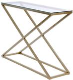 Jahnke Moebel Xtra Glas / Goud Sidetable, Ophalen of Verzenden, Nieuw