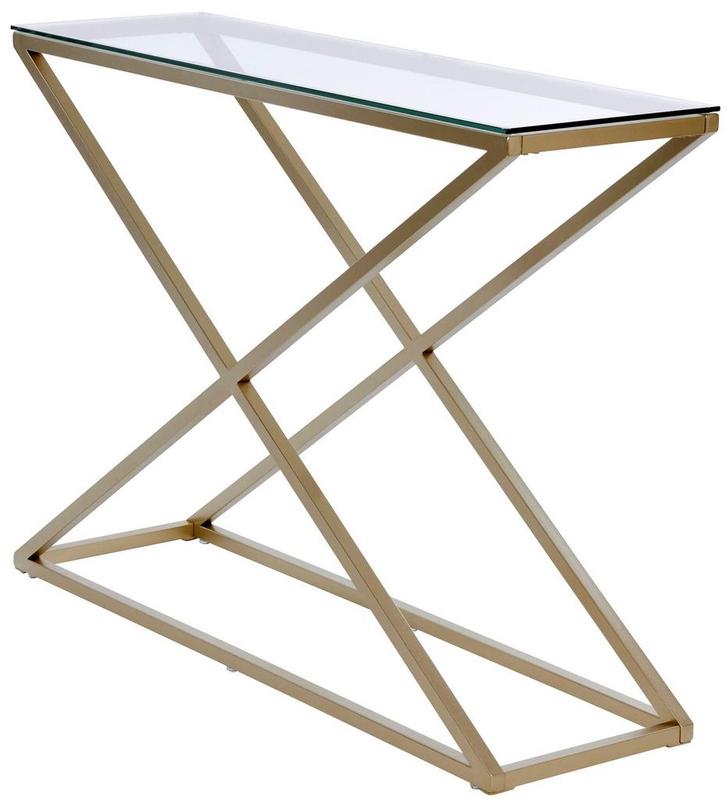 Jahnke Moebel Xtra Glas / Goud Sidetable, Huis en Inrichting, Tafels | Sidetables, Ophalen of Verzenden