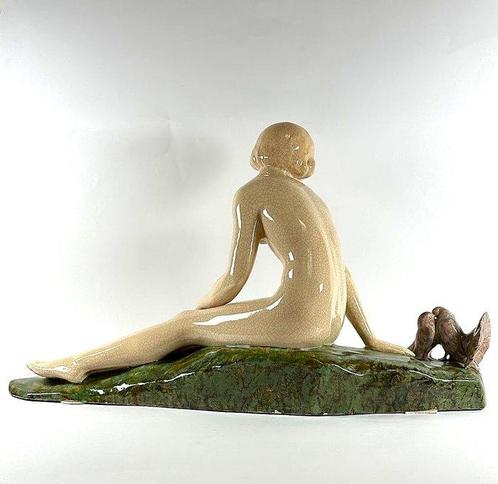 Pierre-Alexandre Morlon (1878 - 1951) - sculptuur, Giovane -, Antiek en Kunst, Antiek | Glas en Kristal