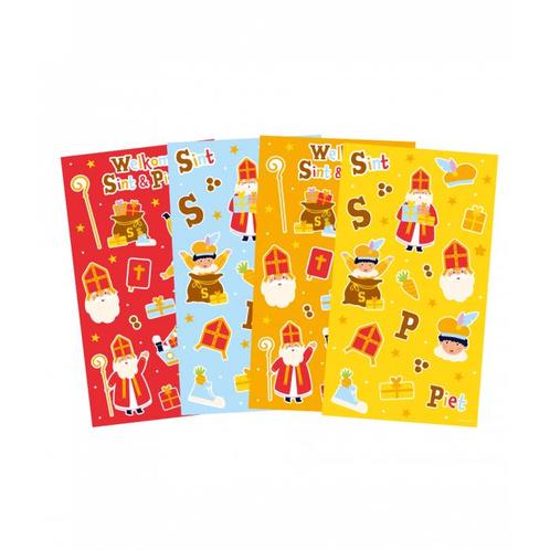 Stickers Sint & Piet Cartoon Vigo, Hobby en Vrije tijd, Feestartikelen, Nieuw, Ophalen of Verzenden