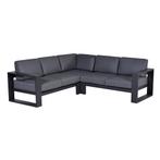 Garden Impressions Plaza lounge hoek set 3-delig donker, Tuin en Terras, Tuinsets en Loungesets, Verzenden, Nieuw