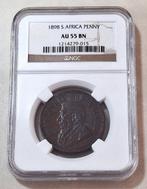 Zuid-Afrika. 1 Penny 1898 NGC AU55BN ZAR KRUGER BRONZE KEY
