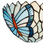 Tiffany vlinder wandlamp - B 25 CM x H 14 CM (Art. 8251), Verzenden, Nieuw