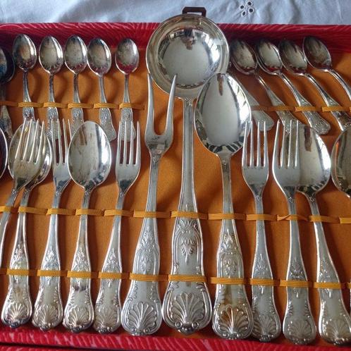 POSALUX ITALY - Bestekset voor 12 personen (51) - Verzilverd, Antiek en Kunst, Antiek | Meubels | Tafels