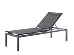 Sieger Brest Stapelbare Ligstoel Aluminium/Textilux - Grijs, Tuin en Terras, Tuinstoelen, Ophalen of Verzenden, Nieuw