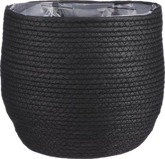 2dekans | Mica Decorations Jorck Plantenmand - H24 x Ø26 cm, Huis en Inrichting, Woonaccessoires | Schalen en Manden, Zo goed als nieuw