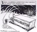 Pentekening Amerika - Halliburton hulp (lijst optie), Antiek en Kunst, Kunst | Tekeningen en Foto's, Verzenden