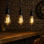 Messing Wire &amp; Holder E27 zwart Binnenverlichting, Verzenden, Nieuw, Overige materialen, 75 cm of meer