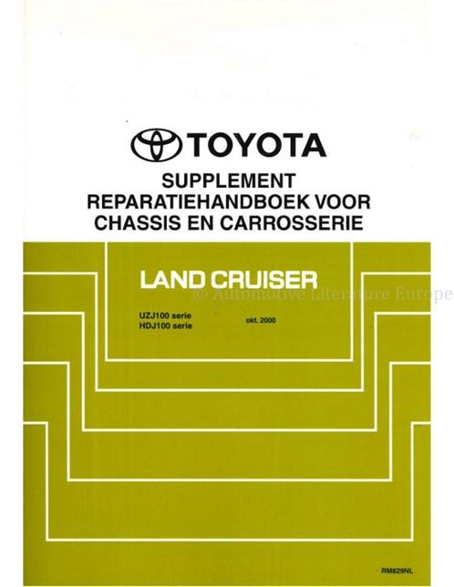 2000 TOYOTA LAND CRUISER CHASSIS & CARROSSERIE (SUPPLEMENT), Auto diversen, Handleidingen en Instructieboekjes
