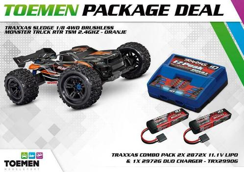 Traxxas Sledge 1/8 4WD en inclusief Power Package €1069!, Hobby en Vrije tijd, Modelbouw | Radiografisch | Auto's, Elektro, Schaal 1:8