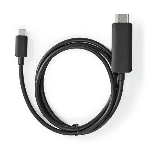 Nedis CCGB64655BK20 adapter USB-C - HDMI 2m, Computers en Software, Pc- en Netwerkkabels, Nieuw, Ophalen of Verzenden