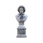 Beethoven - ronde sokkel - steen - 76 cm - gedetailleerd, Ophalen of Verzenden, Nieuw