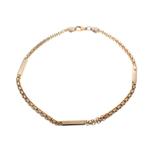 Gouden staafjes armband | 20,5 cm (gouden armband), Goud, Gebruikt, Ophalen of Verzenden, Overige kleuren