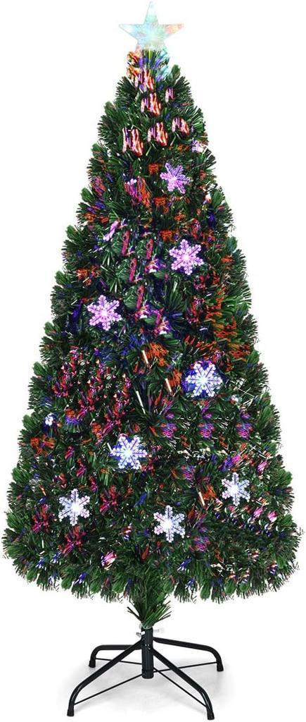 Kerstboom met verlichting - Kunstkerstboom - 180 cm - Met st, Diversen, Kerst, Zo goed als nieuw, Verzenden