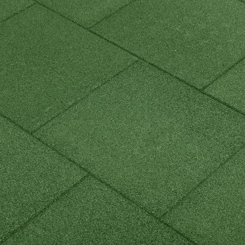 vidaXL Valtegels 18 st 50x50x3 cm rubber groen, Doe-het-zelf en Verbouw, Vloerdelen en Plavuizen, Nieuw, Verzenden
