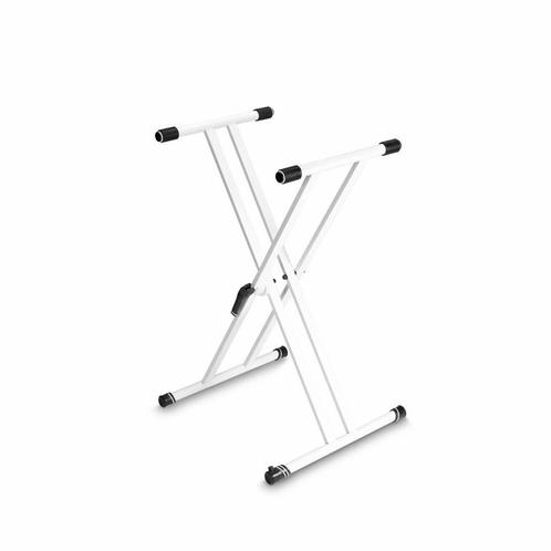 Gravity KSX2W Keyboardstandaard dubbele X-Form wit, Muziek en Instrumenten, Standaards, Nieuw, Ophalen of Verzenden