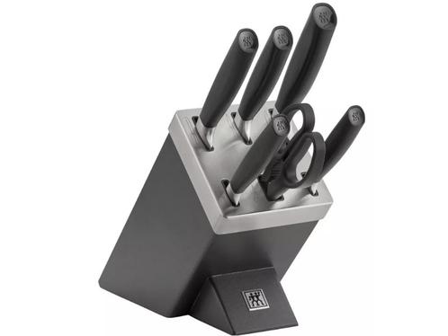 Zwilling All Star Messenblok 7-delig - met slijpfunctie, Huis en Inrichting, Keuken | Bestek, Zo goed als nieuw, Verzenden