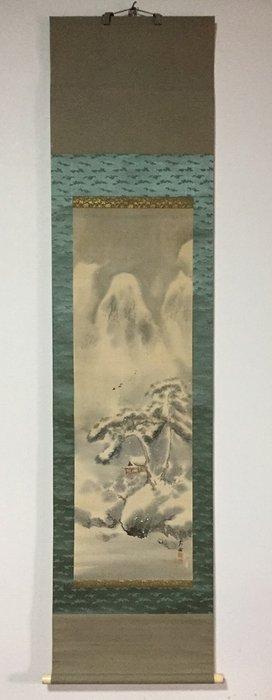 Snow Landscape / Japanese Vintage Hanging Scroll KAKEJIKU /, Antiek en Kunst, Antiek | Overige Antiek