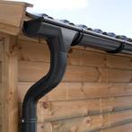 Zinken dakgoot zwart lessenaarsdak type 110, 510 cm, Nieuw