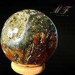 Prachtige bol van pyriet Bol - Hoogte: 60 mm - Breedte: 60