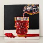 Cansu Rossi - Red Cocktail - Skull, Antiek en Kunst